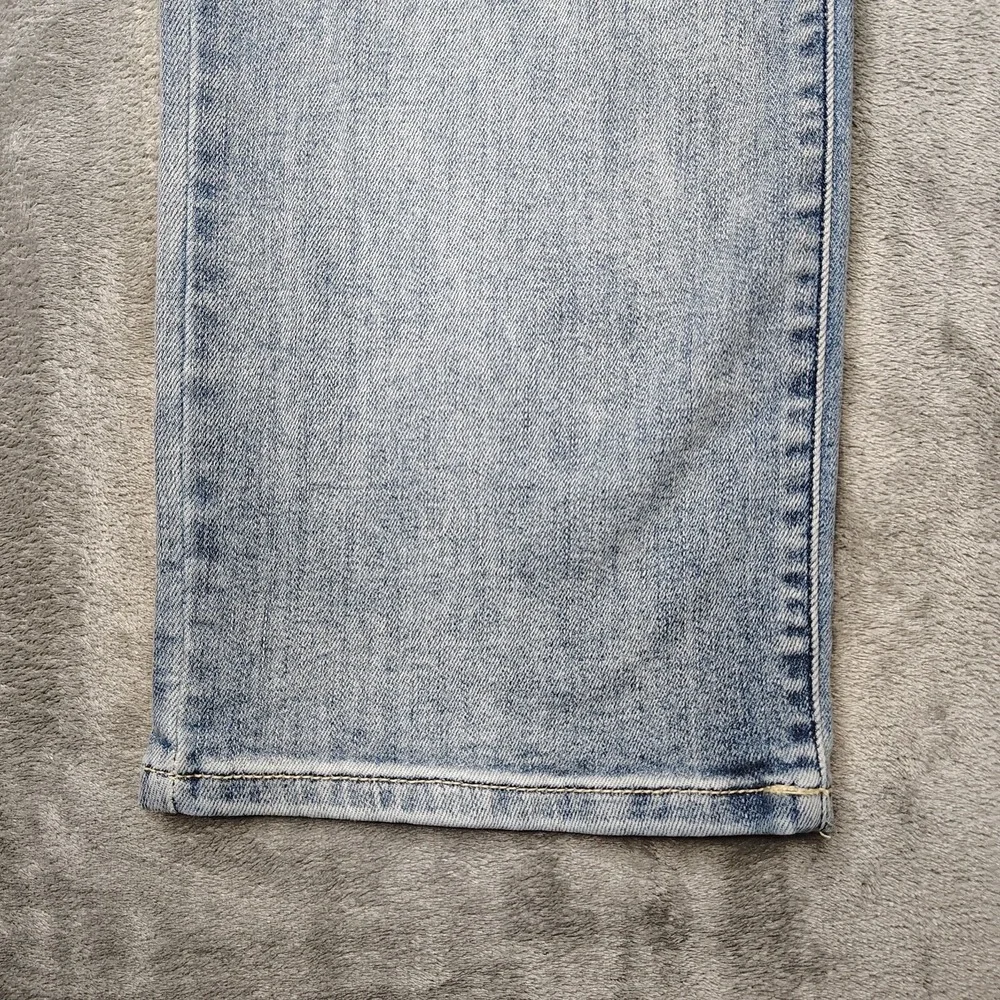 Judy Blue Jeans Womens 29 Blue Wide Leg Cropped Button Fly Medium‎ Stretch Denim - Picture 4 of 16